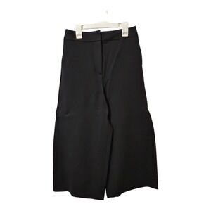 Boden Womens Wide Leg Culottes Trousers Pants UK 8P US 4P Black Cropped